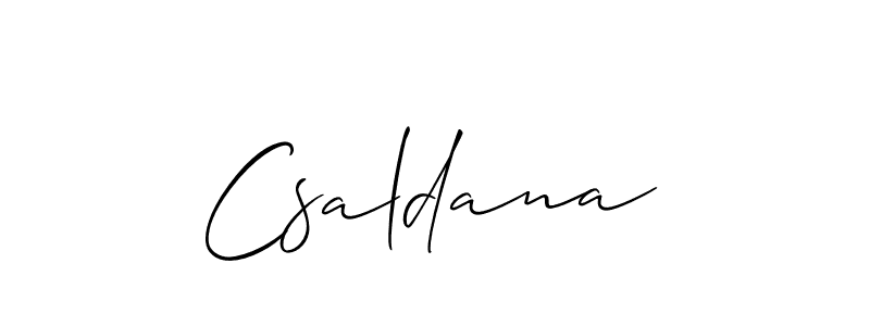 Check out images of Autograph of Csaldana name. Actor Csaldana Signature Style. Allison_Script is a professional sign style online. Csaldana signature style 2 images and pictures png