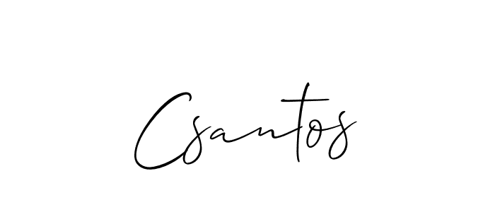 This is the best signature style for the Csantos name. Also you like these signature font (Allison_Script). Mix name signature. Csantos signature style 2 images and pictures png