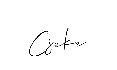 Best and Professional Signature Style for Cseke. Allison_Script Best Signature Style Collection. Cseke signature style 2 images and pictures png