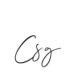 How to Draw Csg signature style? Allison_Script is a latest design signature styles for name Csg. Csg signature style 2 images and pictures png