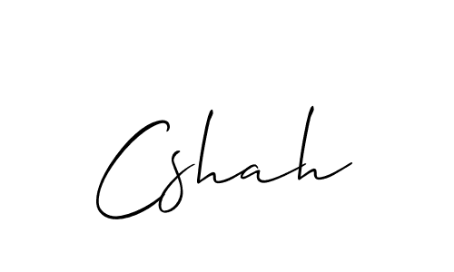 It looks lik you need a new signature style for name Cshah. Design unique handwritten (Allison_Script) signature with our free signature maker in just a few clicks. Cshah signature style 2 images and pictures png