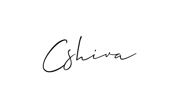 Allison_Script is a professional signature style that is perfect for those who want to add a touch of class to their signature. It is also a great choice for those who want to make their signature more unique. Get Cshiva name to fancy signature for free. Cshiva signature style 2 images and pictures png