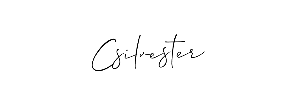 Best and Professional Signature Style for Csilvester. Allison_Script Best Signature Style Collection. Csilvester signature style 2 images and pictures png