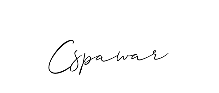 Use a signature maker to create a handwritten signature online. With this signature software, you can design (Allison_Script) your own signature for name Cspawar. Cspawar signature style 2 images and pictures png