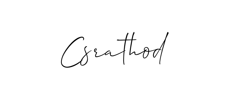 Make a beautiful signature design for name Csrathod. With this signature (Allison_Script) style, you can create a handwritten signature for free. Csrathod signature style 2 images and pictures png