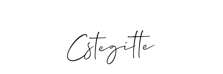 Design your own signature with our free online signature maker. With this signature software, you can create a handwritten (Allison_Script) signature for name Cstegitte. Cstegitte signature style 2 images and pictures png