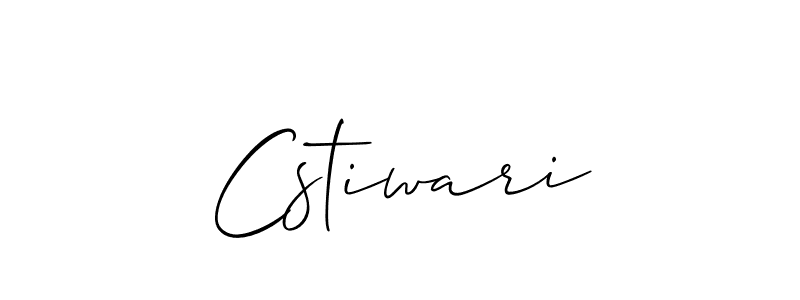 You should practise on your own different ways (Allison_Script) to write your name (Cstiwari) in signature. don't let someone else do it for you. Cstiwari signature style 2 images and pictures png