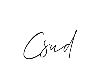 It looks lik you need a new signature style for name Csud. Design unique handwritten (Allison_Script) signature with our free signature maker in just a few clicks. Csud signature style 2 images and pictures png