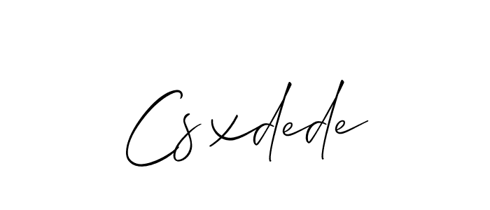 Also You can easily find your signature by using the search form. We will create Csxdede name handwritten signature images for you free of cost using Allison_Script sign style. Csxdede signature style 2 images and pictures png