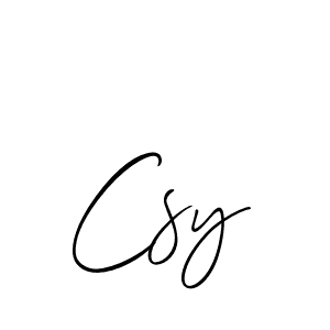 You should practise on your own different ways (Allison_Script) to write your name (Csy) in signature. don't let someone else do it for you. Csy signature style 2 images and pictures png