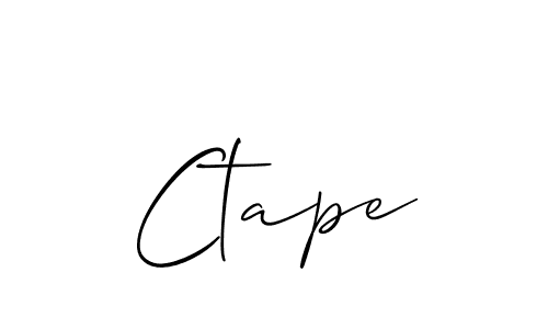 Once you've used our free online signature maker to create your best signature Allison_Script style, it's time to enjoy all of the benefits that Ctape name signing documents. Ctape signature style 2 images and pictures png