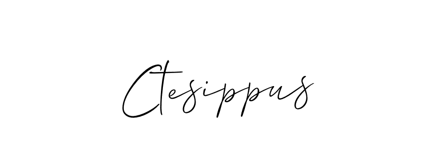 Use a signature maker to create a handwritten signature online. With this signature software, you can design (Allison_Script) your own signature for name Ctesippus. Ctesippus signature style 2 images and pictures png