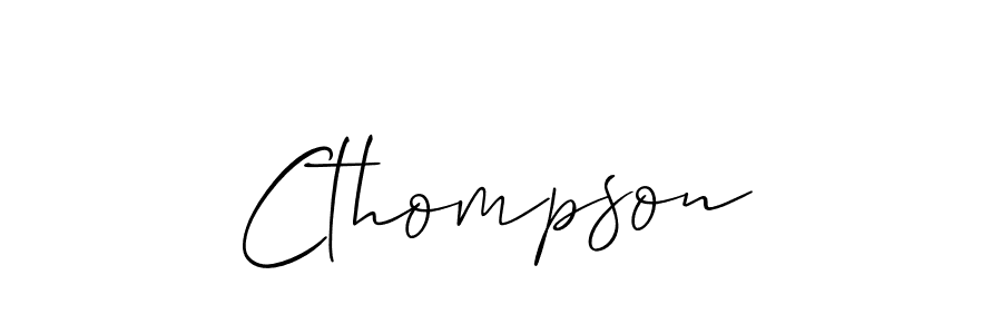 How to make Cthompson signature? Allison_Script is a professional autograph style. Create handwritten signature for Cthompson name. Cthompson signature style 2 images and pictures png