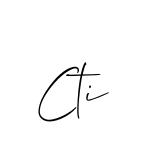 Best and Professional Signature Style for Cti. Allison_Script Best Signature Style Collection. Cti signature style 2 images and pictures png