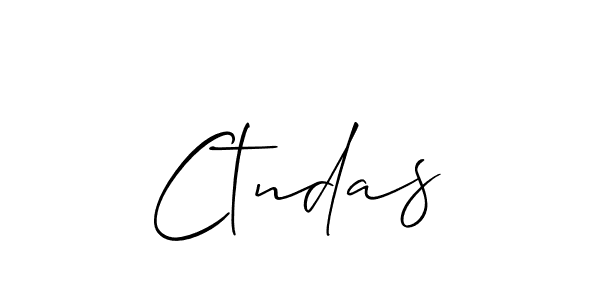 The best way (Allison_Script) to make a short signature is to pick only two or three words in your name. The name Ctndas include a total of six letters. For converting this name. Ctndas signature style 2 images and pictures png