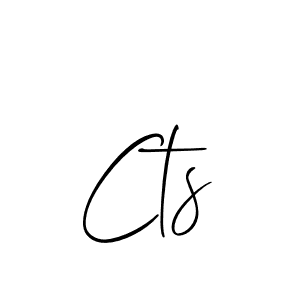 Cts stylish signature style. Best Handwritten Sign (Allison_Script) for my name. Handwritten Signature Collection Ideas for my name Cts. Cts signature style 2 images and pictures png