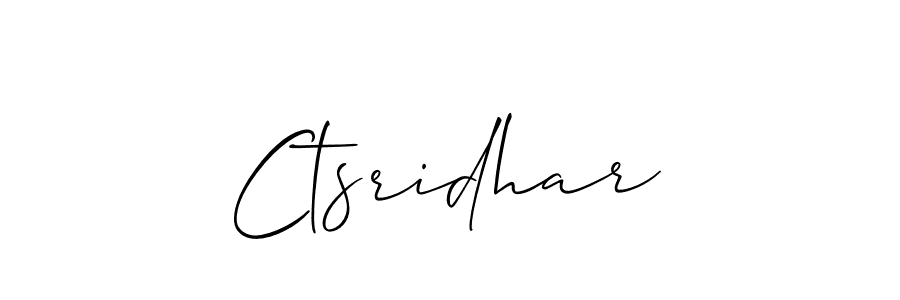 Make a beautiful signature design for name Ctsridhar. With this signature (Allison_Script) style, you can create a handwritten signature for free. Ctsridhar signature style 2 images and pictures png