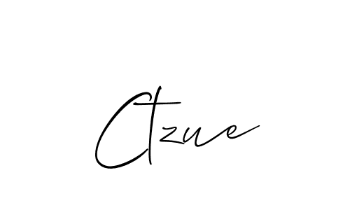 Also You can easily find your signature by using the search form. We will create Ctzue name handwritten signature images for you free of cost using Allison_Script sign style. Ctzue signature style 2 images and pictures png