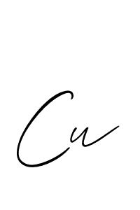 Cu stylish signature style. Best Handwritten Sign (Allison_Script) for my name. Handwritten Signature Collection Ideas for my name Cu. Cu signature style 2 images and pictures png