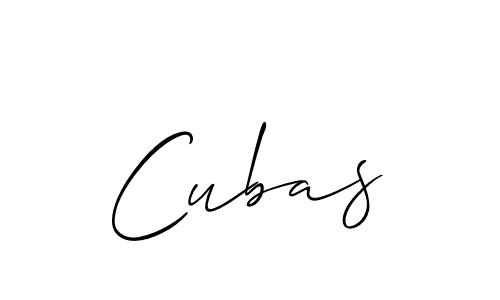 How to make Cubas signature? Allison_Script is a professional autograph style. Create handwritten signature for Cubas name. Cubas signature style 2 images and pictures png