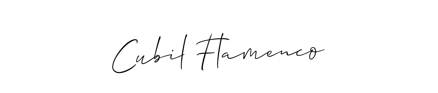 How to Draw Cubil Flamenco signature style? Allison_Script is a latest design signature styles for name Cubil Flamenco. Cubil Flamenco signature style 2 images and pictures png