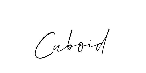 How to make Cuboid signature? Allison_Script is a professional autograph style. Create handwritten signature for Cuboid name. Cuboid signature style 2 images and pictures png