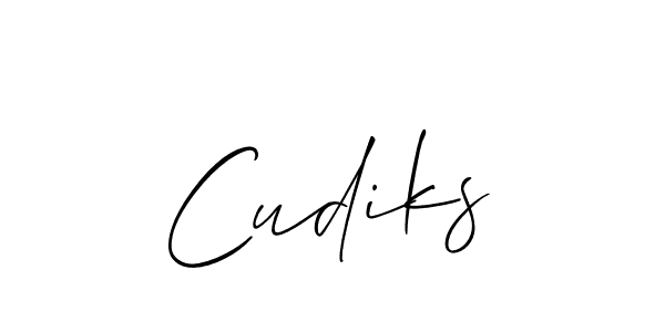 if you are searching for the best signature style for your name Cudiks. so please give up your signature search. here we have designed multiple signature styles  using Allison_Script. Cudiks signature style 2 images and pictures png