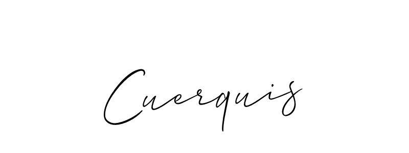 Create a beautiful signature design for name Cuerquis. With this signature (Allison_Script) fonts, you can make a handwritten signature for free. Cuerquis signature style 2 images and pictures png