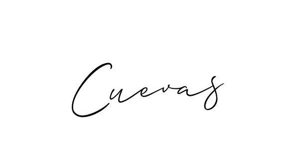 How to make Cuevas signature? Allison_Script is a professional autograph style. Create handwritten signature for Cuevas name. Cuevas signature style 2 images and pictures png