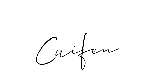 Also we have Cuifen name is the best signature style. Create professional handwritten signature collection using Allison_Script autograph style. Cuifen signature style 2 images and pictures png