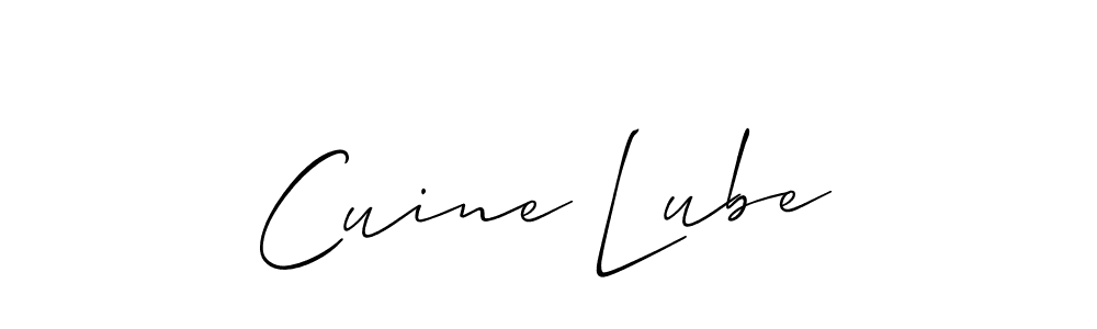 Cuine Lube stylish signature style. Best Handwritten Sign (Allison_Script) for my name. Handwritten Signature Collection Ideas for my name Cuine Lube. Cuine Lube signature style 2 images and pictures png