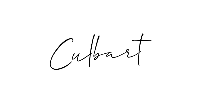 if you are searching for the best signature style for your name Culbart. so please give up your signature search. here we have designed multiple signature styles  using Allison_Script. Culbart signature style 2 images and pictures png