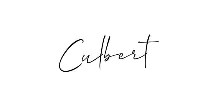 Create a beautiful signature design for name Culbert. With this signature (Allison_Script) fonts, you can make a handwritten signature for free. Culbert signature style 2 images and pictures png