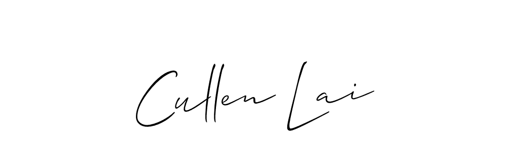 Make a beautiful signature design for name Cullen Lai. Use this online signature maker to create a handwritten signature for free. Cullen Lai signature style 2 images and pictures png