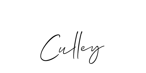 The best way (Allison_Script) to make a short signature is to pick only two or three words in your name. The name Culley include a total of six letters. For converting this name. Culley signature style 2 images and pictures png