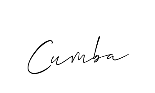 Also we have Cumba name is the best signature style. Create professional handwritten signature collection using Allison_Script autograph style. Cumba signature style 2 images and pictures png