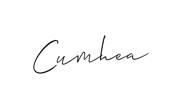 Use a signature maker to create a handwritten signature online. With this signature software, you can design (Allison_Script) your own signature for name Cumhea. Cumhea signature style 2 images and pictures png