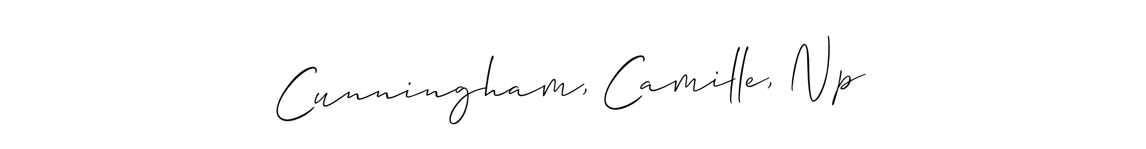 Design your own signature with our free online signature maker. With this signature software, you can create a handwritten (Allison_Script) signature for name Cunningham, Camille, Np. Cunningham, Camille, Np signature style 2 images and pictures png