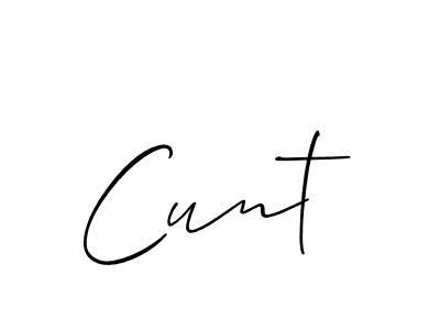 It looks lik you need a new signature style for name Cunt. Design unique handwritten (Allison_Script) signature with our free signature maker in just a few clicks. Cunt signature style 2 images and pictures png