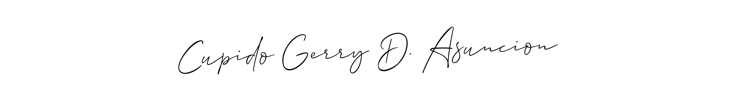 if you are searching for the best signature style for your name Cupido Gerry D. Asuncion. so please give up your signature search. here we have designed multiple signature styles  using Allison_Script. Cupido Gerry D. Asuncion signature style 2 images and pictures png