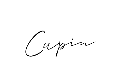 Cupin stylish signature style. Best Handwritten Sign (Allison_Script) for my name. Handwritten Signature Collection Ideas for my name Cupin. Cupin signature style 2 images and pictures png