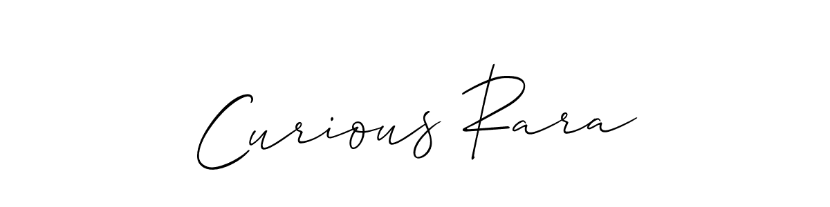 Make a beautiful signature design for name Curious Rara. Use this online signature maker to create a handwritten signature for free. Curious Rara signature style 2 images and pictures png