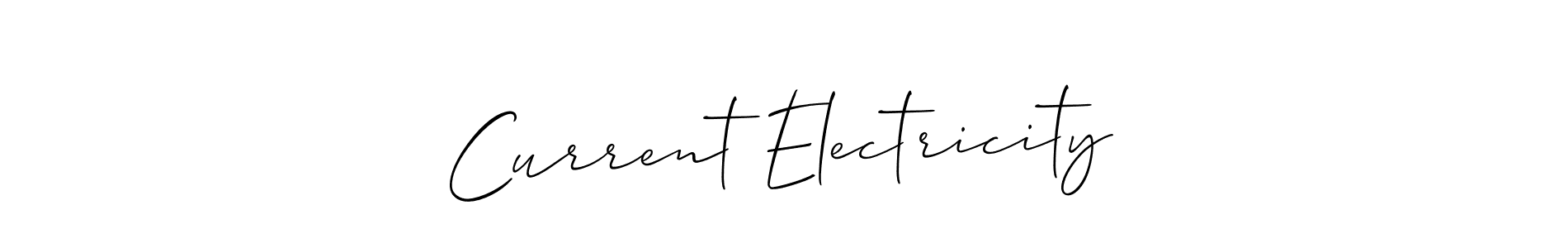 How to make Current Electricity name signature. Use Allison_Script style for creating short signs online. This is the latest handwritten sign. Current Electricity signature style 2 images and pictures png