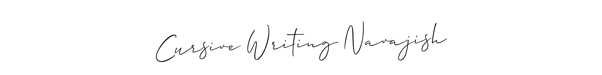 if you are searching for the best signature style for your name Cursive Writing Navajish. so please give up your signature search. here we have designed multiple signature styles  using Allison_Script. Cursive Writing Navajish signature style 2 images and pictures png