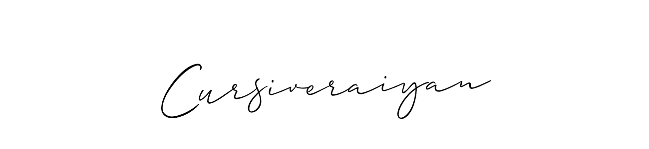 Create a beautiful signature design for name Cursiveraiyan. With this signature (Allison_Script) fonts, you can make a handwritten signature for free. Cursiveraiyan signature style 2 images and pictures png