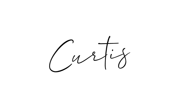 How to make Curtis signature? Allison_Script is a professional autograph style. Create handwritten signature for Curtis name. Curtis signature style 2 images and pictures png