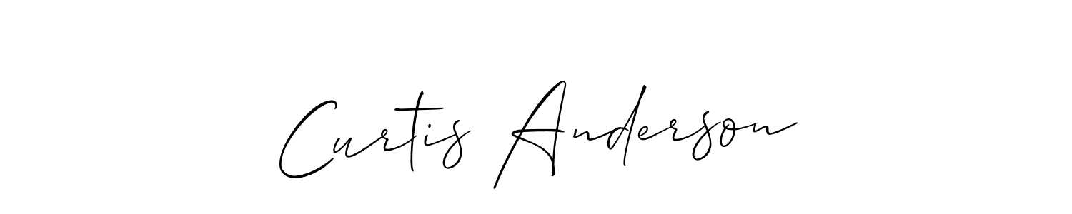The best way (Allison_Script) to make a short signature is to pick only two or three words in your name. The name Curtis Anderson include a total of six letters. For converting this name. Curtis Anderson signature style 2 images and pictures png