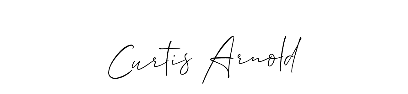 Make a beautiful signature design for name Curtis Arnold. With this signature (Allison_Script) style, you can create a handwritten signature for free. Curtis Arnold signature style 2 images and pictures png