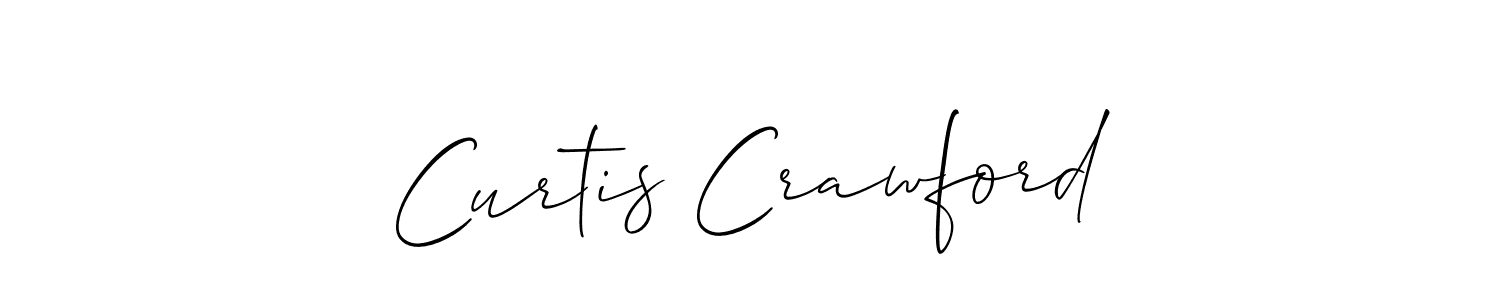 Create a beautiful signature design for name Curtis Crawford. With this signature (Allison_Script) fonts, you can make a handwritten signature for free. Curtis Crawford signature style 2 images and pictures png