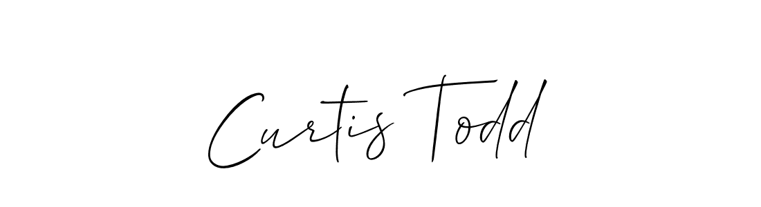 Use a signature maker to create a handwritten signature online. With this signature software, you can design (Allison_Script) your own signature for name Curtis Todd. Curtis Todd signature style 2 images and pictures png